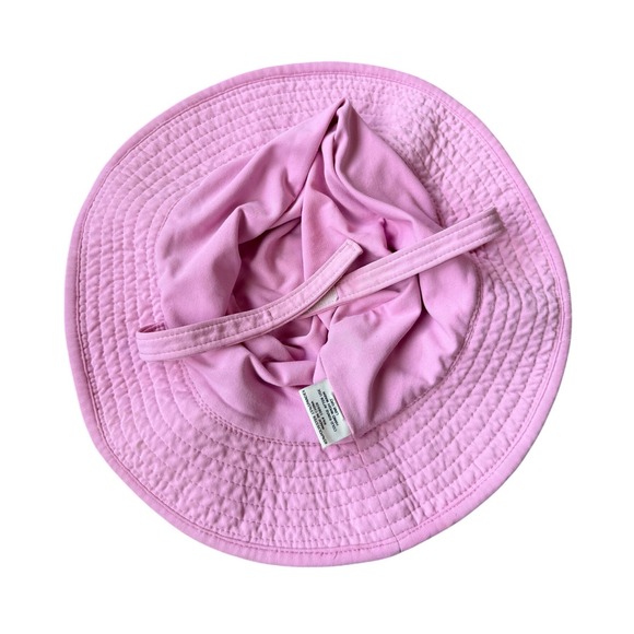 Coolibar Pink Sun Hat Floppy Wide Brim Ruffle Detail UPF 50+ Kids - Picture 4 of 4